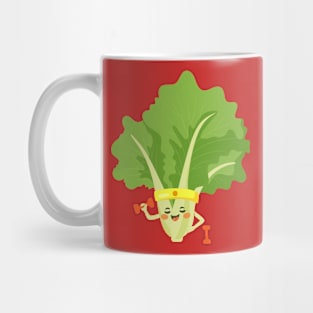 Lettuce cartoon funny Mug